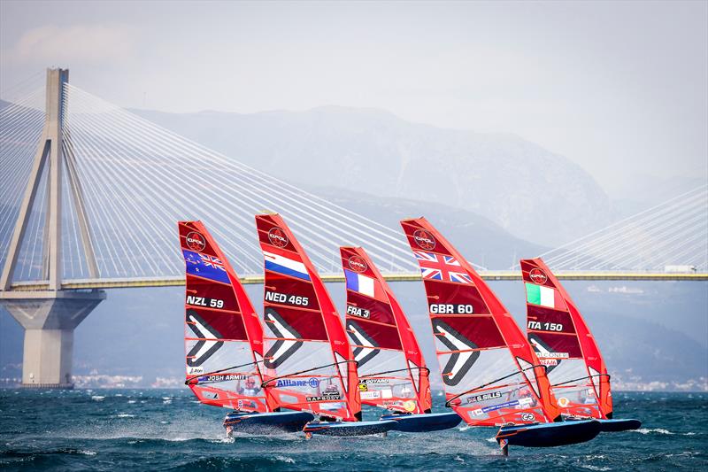 Josh Armit (NZL) - Day 6 - iQFOiL Europeans in Patras, Greece, May 2023 photo copyright Sailing Energy taken at  and featuring the iQFoil class