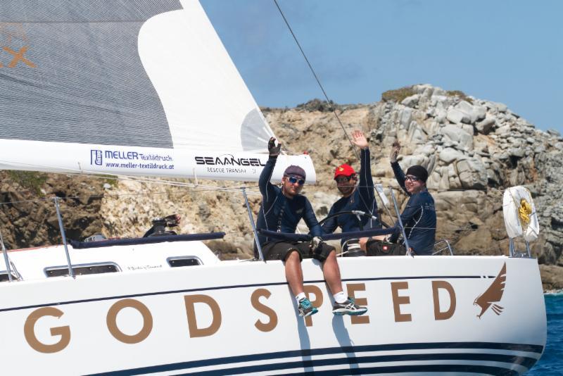 Godspeed, X41 from Austria on day 2 of the BVI Spring Regatta photo copyright BVISR / www.ingridabery.com taken at Royal BVI Yacht Club and featuring the IRC class