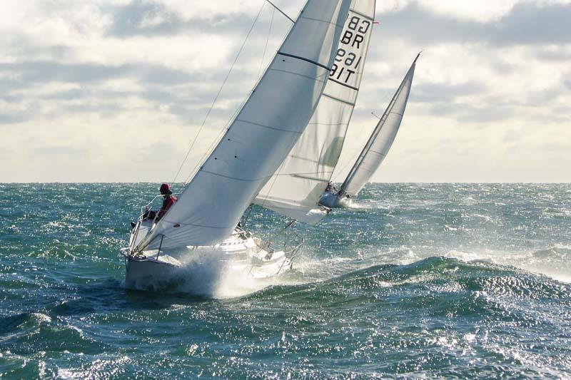 Rum Juggernaut (GBR1691T, MG 27) on day 3 of the Poole Bay Winter Series photo copyright Parkstone YC Poole Bay Winter Series taken at Parkstone Yacht Club and featuring the IRC class