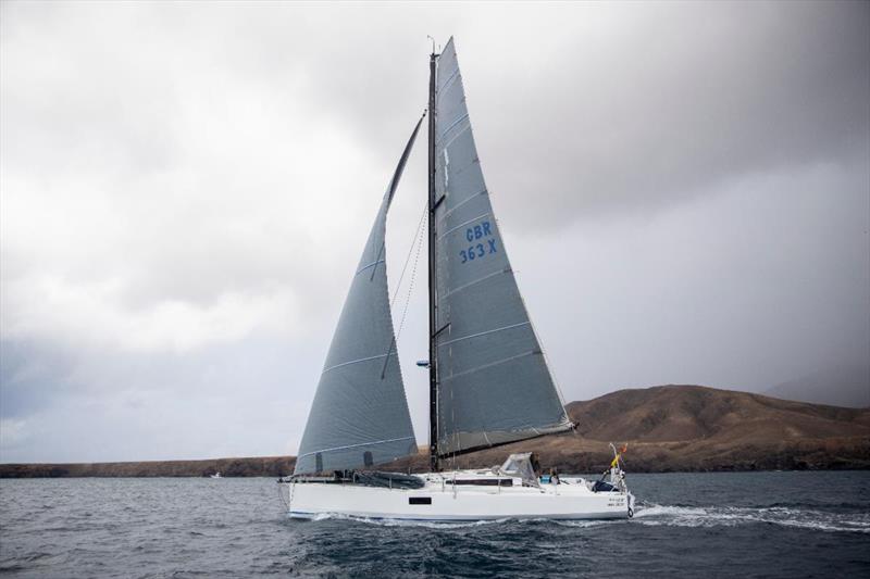 Start of the 2021 RORC Transatlantic Race from Puerto Calero, Lanzarote - Tim and Mayumi Knight's Pogo 12.50 Kai - racing Two-Handed photo copyright James Mitchell / RORC taken at Royal Ocean Racing Club and featuring the IRC class