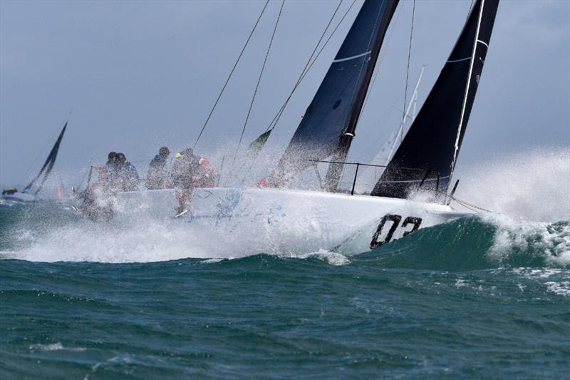 Consolidating their position as Rolex Fastnet Race leader both on the water and under corrected time in IRC One, RORC Commodore James Neville and his HH42 INO XXX photo copyright Paul Wyeth / www.pwpictures.com taken at Royal Ocean Racing Club and featuring the IRC class