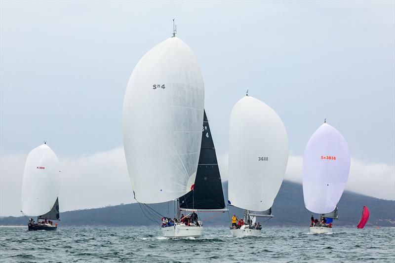 Division one boats racing on Boston Bay - 2018 Teakle Classic Lincoln Week Regatta - photo © Take 2 Photography