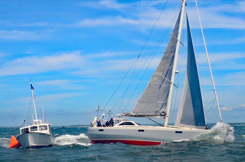 Kiwi Spirit, the Riley Family's Farr 63, is the scratch (fastest) boat and still leads all boats for line honors. Sunday Morning, she was 300 miles from Bermuda sailing on starboard tack at 8 kts steering a course of 139º. Winds were fresh from the southw photo copyright Talbot Wilson taken at Royal Hamilton Amateur Dinghy Club and featuring the IRC class