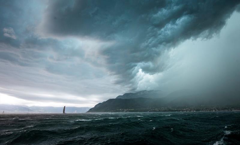 The Bol d'Or Mirabaud competitors showed their great seamanship, in difficult conditions photo copyright Loris Von Siebenthal taken at  and featuring the IRC class