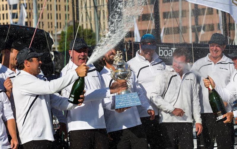 Ichi Ban claims the Tattersall Cup in the 2019 Rolex Sydney Hobart Yacht Race photo copyright Andrea Francolini taken at Cruising Yacht Club of Australia and featuring the IRC class