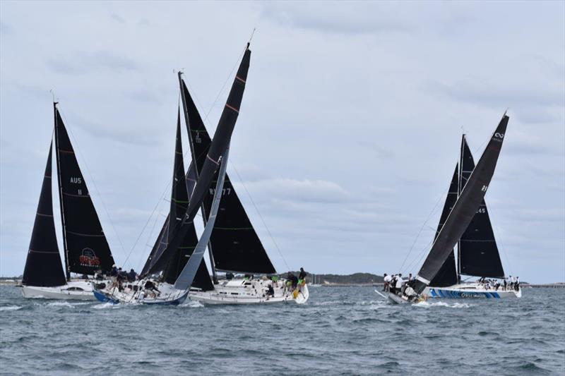 Tight racing in Rockingham photo copyright Suzzi Ghent taken at Royal Freshwater Bay Yacht Club and featuring the IRC class