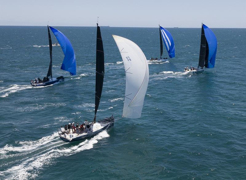 Division One charging downwind off Cottesloe - Ocean Racing WA IRC State Championships photo copyright John Chapman taken at Royal Freshwater Bay Yacht Club and featuring the IRC class