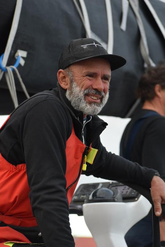 Alive skipper, Duncan Hine - TasPorts Launceston to Hobart Yacht Race photo copyright Jane Austin taken at Derwent Sailing Squadron and featuring the IRC class