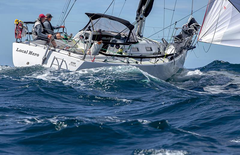 Mark Ayto and Anthony Sweetapple race two-handed on the BH36 Local Hero photo copyright Bow Caddy Media taken at Cruising Yacht Club of Australia and featuring the IRC class