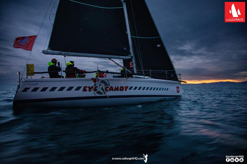 Eye Candy approaches the finish - 2022 New Caledonia Groupama Race, Day 6 photo copyright Nic Douglass @sailorgirlHQ taken at Cercle Nautique Calédonien and featuring the IRC class