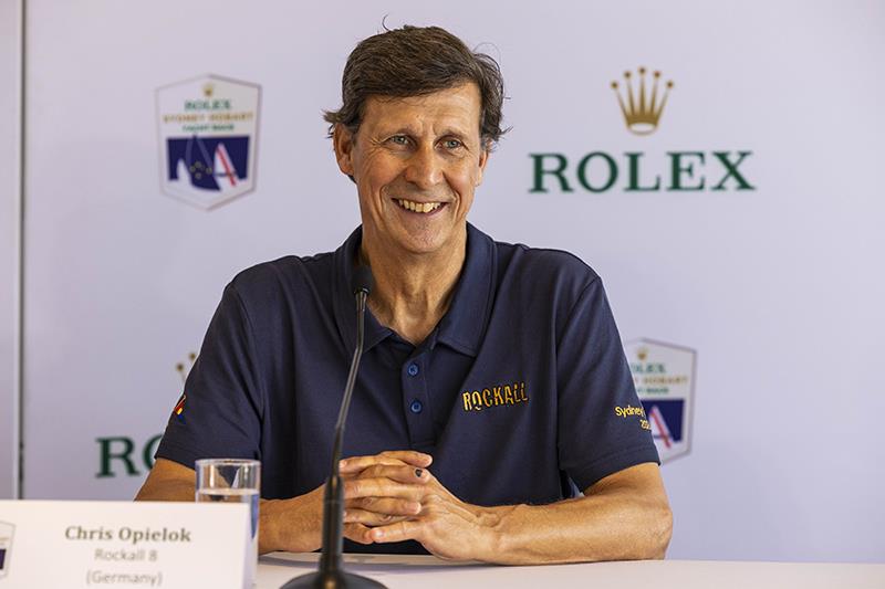 Chris Opielok at the International Entrants Press Conference - 2023 Rolex Sydney Hobart Yacht Race photo copyright Andrea Francolini taken at Cruising Yacht Club of Australia and featuring the IRC class