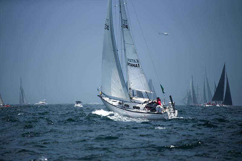 Currwong exiting Sydney Harbour - 2023 Rolex Sydney Hobart Yacht Race - photo © CYCA / Ashley Dart Photo