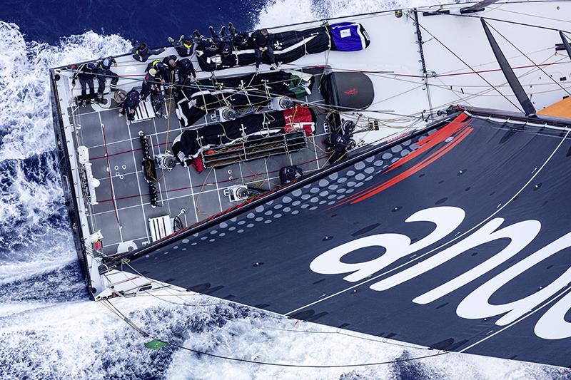 Andoo Comanche entering the Bass Straigh - 2023 Rolex Sydney Hobart Yacht Race photo copyright Rolex / Andrea Francolini taken at Cruising Yacht Club of Australia and featuring the IRC class