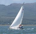 John Searle and crew enjoying a great sail aboard “Kintra” during Kippford Week © John Sproat