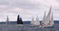 Triangle fleet start at St Cast during the Waller-Harris Two-handed Triangle Race © Bill Harris