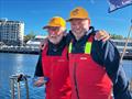 Experience shows with Peter (left) and Rod on Quest - 52nd Melbourne to Hobart Yacht Race © Jane Austin