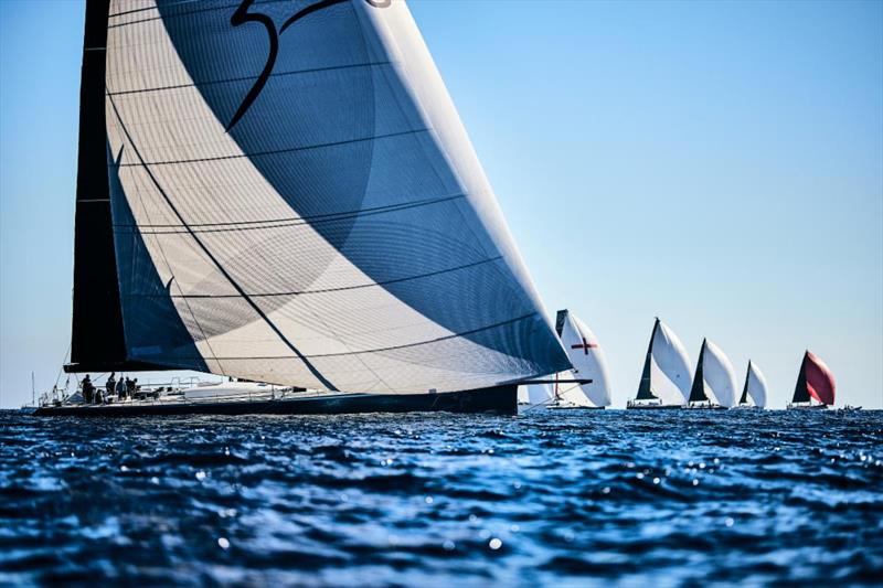 RORC Transatlantic Race 2024 Start - Farr 100 Leopard 3 (MON), skippered by Chris Sherlock - photo © Robert Hajduk