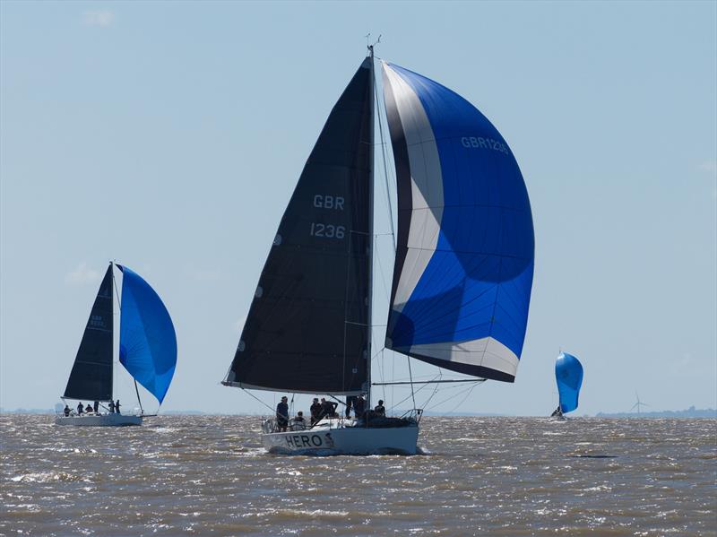 Spinnaker run during the 2024 Shanghai Cup Leg 1 at Portishead Cruising Club - photo © David Mumford