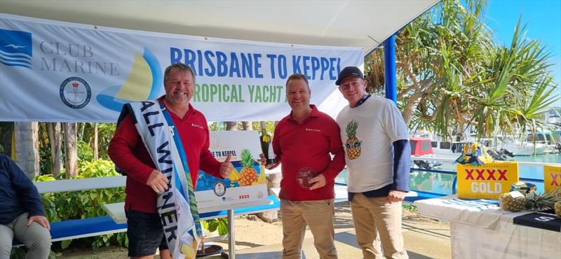 Winner two handed PHS- Ignition - Anton Prange and Kevin Appleton - 2024 Brisbane to Keppel Tropical Yacht Race photo copyright Royal Queensland Yacht Squadron Race Team taken at Royal Queensland Yacht Squadron and featuring the IRC class