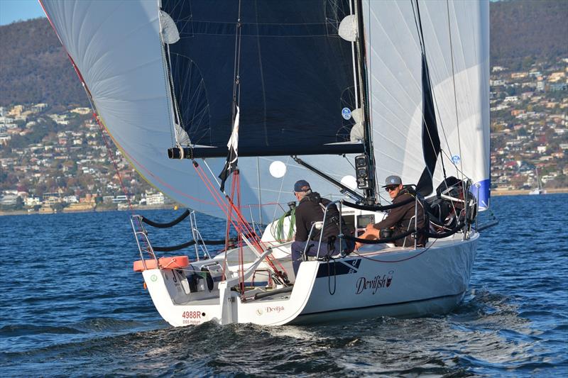 Deviljsh racing in Hobart - Airlie Beach Race Week photo copyright Derwent Sailing Squadron taken at Whitsunday Sailing Club and featuring the IRC class