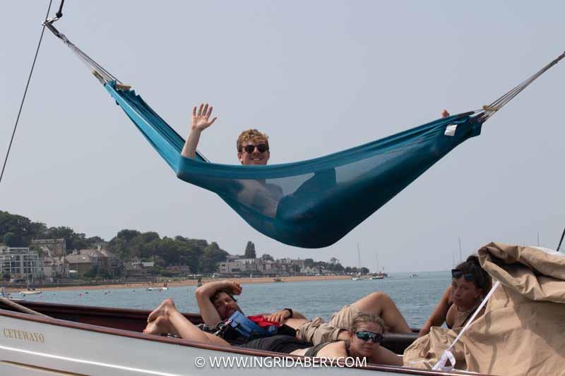 Chilling on Cetewayo on Cowes Week day 5 photo copyright Ingrid Abery / www.ingridabery.com taken at Cowes Combined Clubs and featuring the IRC class