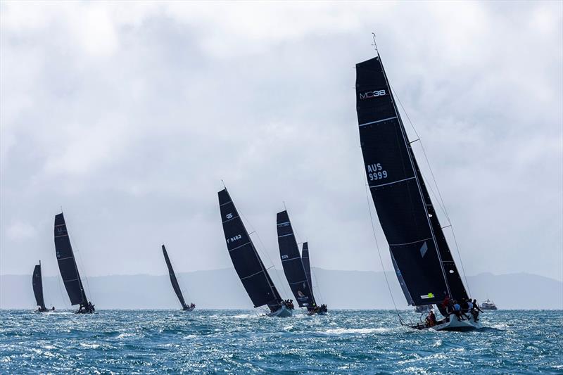 A snap shot of racing on Sunday - 2024 Ocean Dynamics and Mount Gay Airlie Beach Race Week photo copyright Andrea Francolini / ABRW taken at Whitsunday Sailing Club and featuring the IRC class