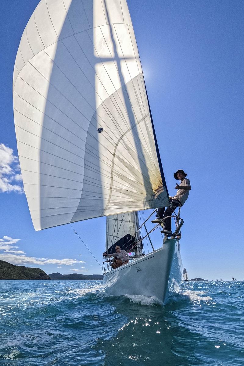 Samurai giving it a shake - 2024 Ocean Dynamics and Mount Gay Airlie Beach Race Week photo copyright Andrea Francolini / ABRW taken at Whitsunday Sailing Club and featuring the IRC class