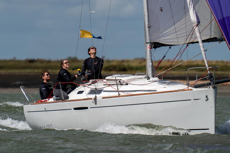 Sparkler, Class 5 boat during the second day of Burnham Week 2024 photo copyright Petru Balau Sports Photography / sports.hub47.com taken at Royal Corinthian Yacht Club, Burnham and featuring the IRC class