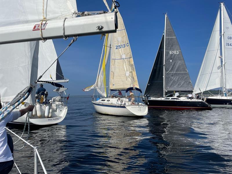 Looking for wind during the Scottish Two Handed Race at Largs Regatta Festival 2024  photo copyright Marc Turner and Carolyn Elder taken at Largs Sailing Club and featuring the IRC class