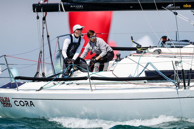 Sun Fast 3200 Cora - RORC Lewmar Cherbourg Race 2024 photo copyright Paul Wyeth / RORC taken at Royal Ocean Racing Club and featuring the IRC class