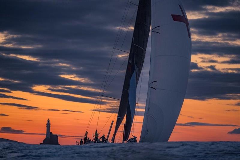 The Fastnet Rock is always a compelling spectacle for all crews - photo © Rolex / Kurt Arrigo