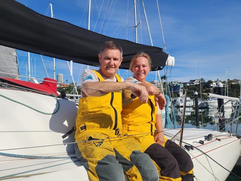  Andrew Hall launches Sail IQ Racing Team  with partner Sandra Bees photo copyright Kent Gray taken at Royal New Zealand Yacht Squadron and featuring the IRC class