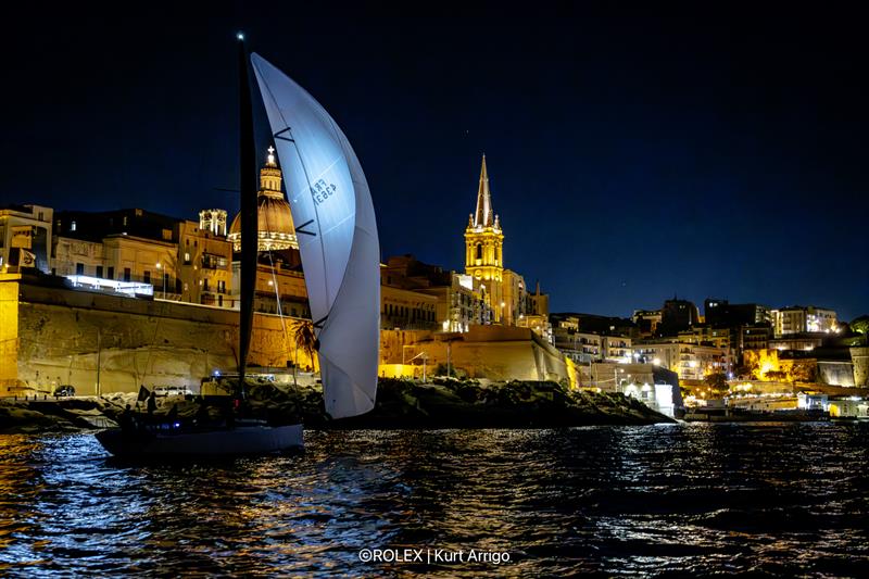 Gery Trentesaux's Long Courrier (FRA 43631)  during the 2024 Rolex Middle Sea Race photo copyright Rolex / Kurt Arrigo taken at Royal Malta Yacht Club and featuring the IRC class