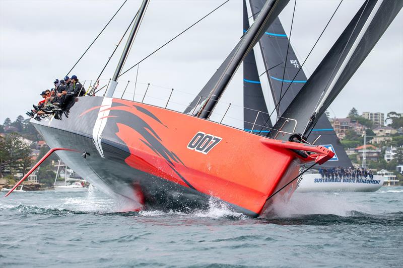 Master Lock Comanche firing off the start before damaging their old mainsail - Bird Island Race  - photo © Ashey Dart