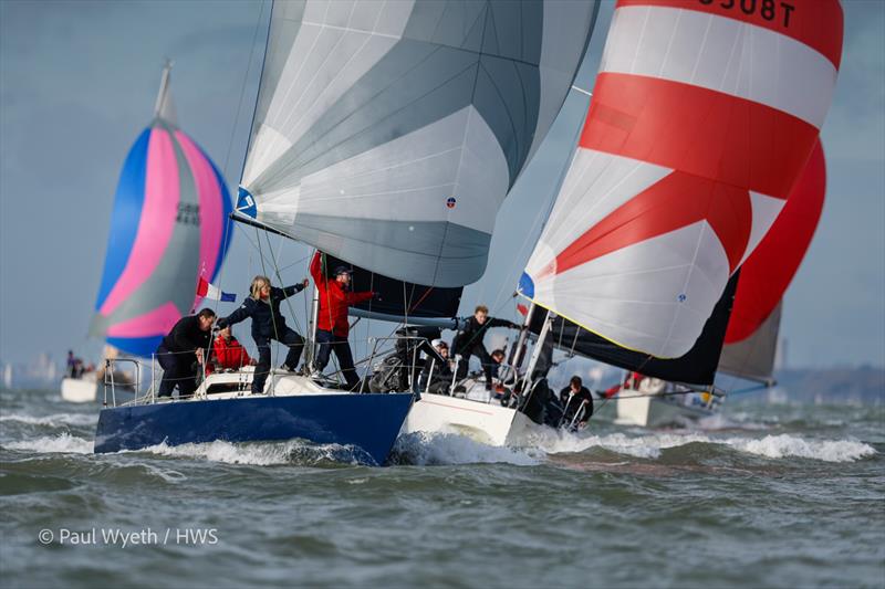 Dark Horse - Hamble Winter Series 2024 Race Week 6, sponsored by Key Yachting photo copyright Paul Wyeth / www.pwpictures.com taken at Hamble River Sailing Club and featuring the IRC class