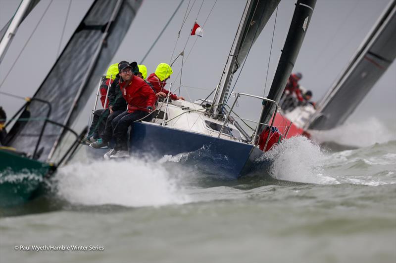 Dark Horse - Hamble Winter Series 2024 Race Week 8 photo copyright Paul Wyeth / www.pwpictures.com taken at Hamble River Sailing Club and featuring the IRC class