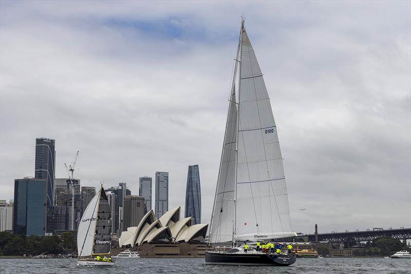 Maritimo100 and Maritimo Katwinchar photo copyright Andrea Francolini taken at Cruising Yacht Club of Australia and featuring the IRC class