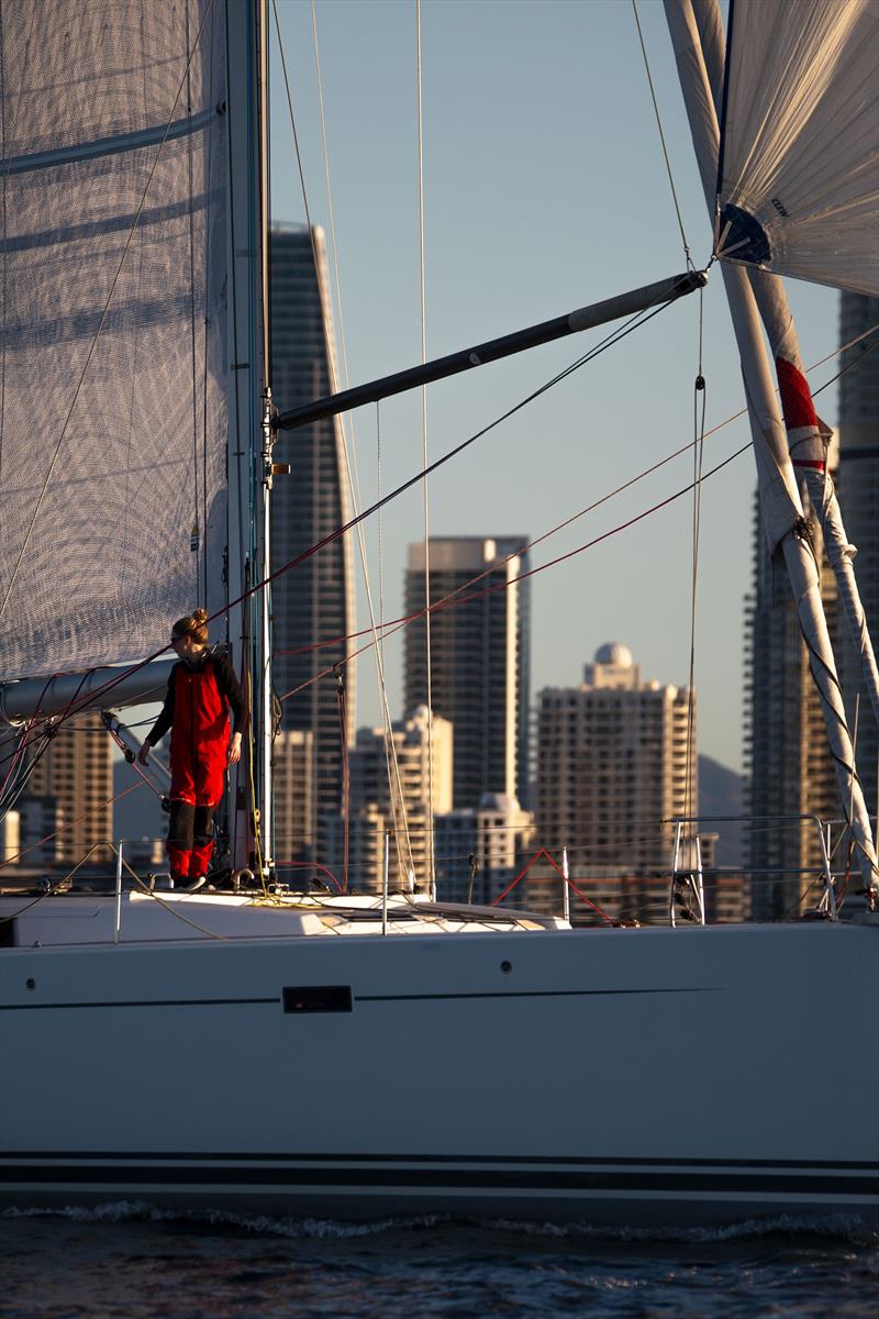 Ciao Bella on the final approach to the Noakes Sydney Gold Coast finish line photo copyright CYCA | Ashley Dart taken at Cruising Yacht Club of Australia and featuring the IRC class