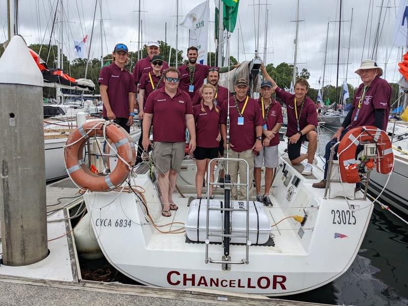 The Chancellor crew ahead of the 2021 RSHYR photo copyright CYCA taken at Cruising Yacht Club of Australia and featuring the IRC class