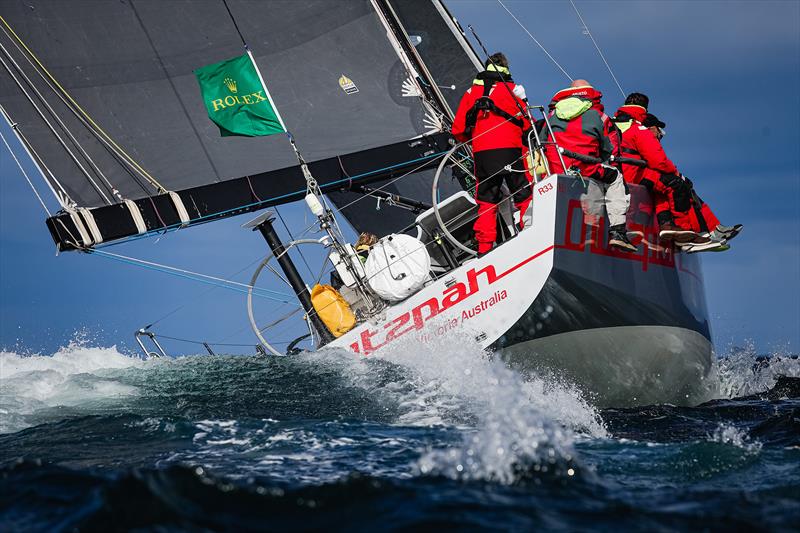 Chutzpah reaching past Tasman Island - 2024 Rolex Sydney Hobart Yacht Race photo copyright CYCA | Salty Dingo taken at Cruising Yacht Club of Australia and featuring the IRC class