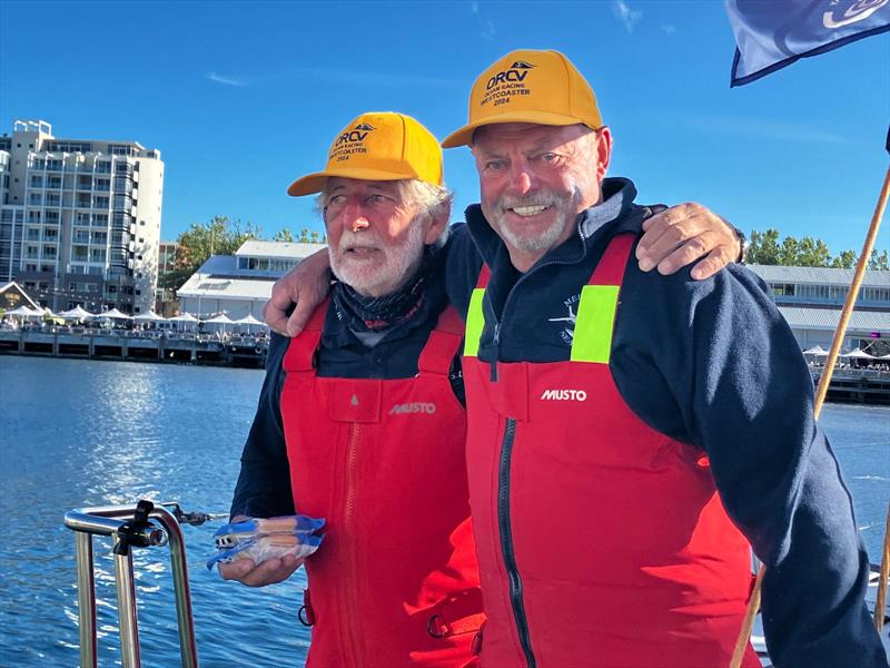 Experience shows with Peter (left) and Rod on Quest - 52nd Melbourne to Hobart Yacht Race - photo © Jane Austin