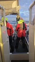 Peccadillo, primed and leading the fleet provided - 2025 Melbourne to Port Fairy Race © Charles Meredith