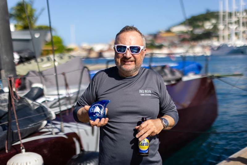 James Neville was in high spirits after Ino Noir's first transatlantic race - photo © Arthur Daniel / RORC