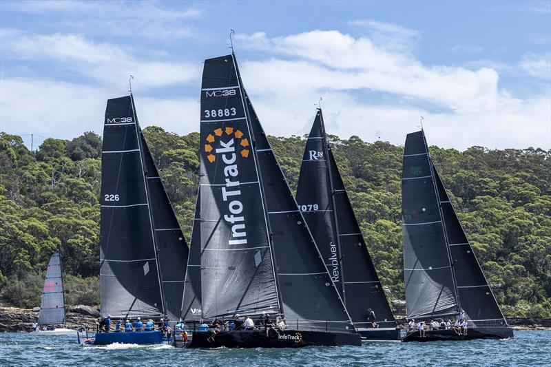 Super 40s pressing at a start - Sydney Harbour Regatta - photo © Andrea Francolini, MHYC