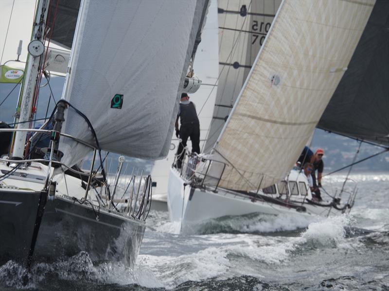 Zephyr leads Flyin Scud - 21st Banjo's Shoreline Crown Series Bellerive Regatta photo copyright Jane Austin taken at Bellerive Yacht Club and featuring the IRC class