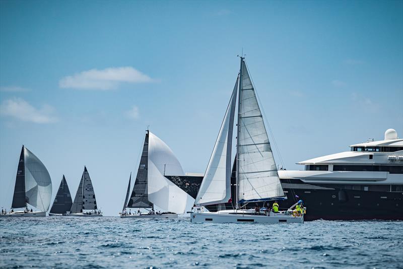 45th St. Maarten Heineken Regatta Day 2: The resident super yachts of St. Maarten also decided to join in on the `Serious Fun!` today photo copyright Laurens Morel / www.saltycolours.com taken at Sint Maarten Yacht Club and featuring the IRC class