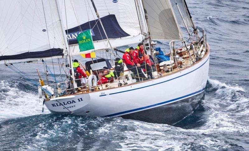 Paddy Broughton's 73ft S&S yawl Kialoa II photo copyright ROLEX / Carlo Borlenghi taken at Royal Ocean Racing Club and featuring the IRC class