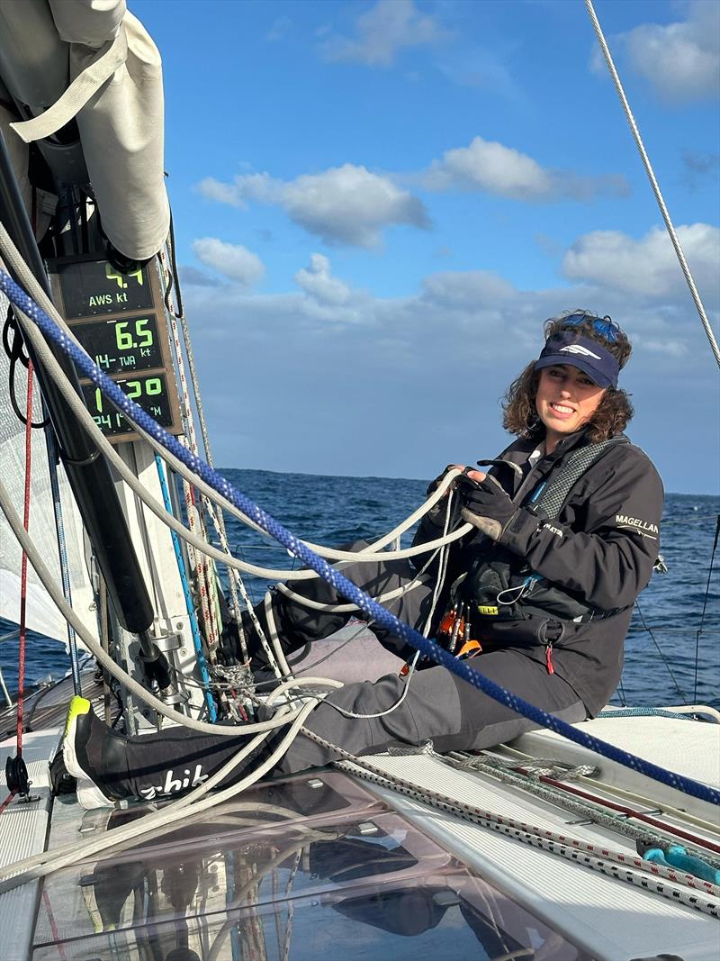 Lillian repairing on White Spirit - Melbourne Osaka Cup - photo © Cyrus Allen