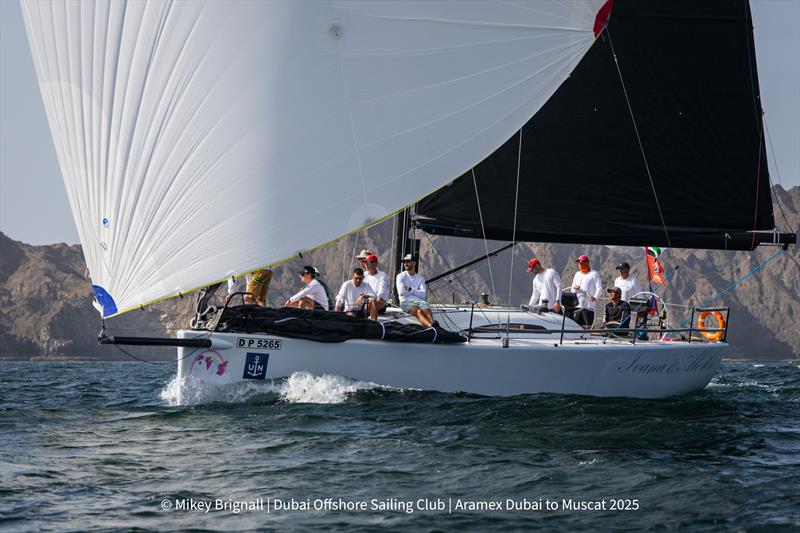 Ivana and Aleks, winner of Line Honours - 32nd ARAMEX Dubai to Muscat Sailing Race - photo © Mikey Brignall
