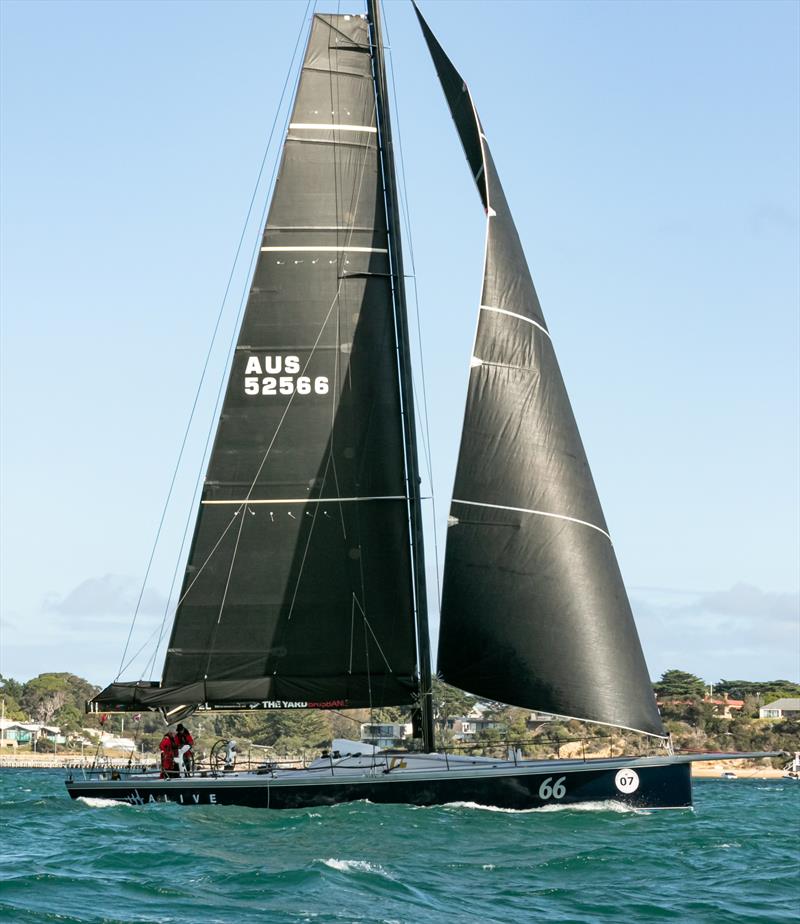Alive 66 foot of speed - 2025 Melbourne Osaka Cup Race photo copyright Al Dillon taken at Ocean Racing Club of Victoria and featuring the IRC class